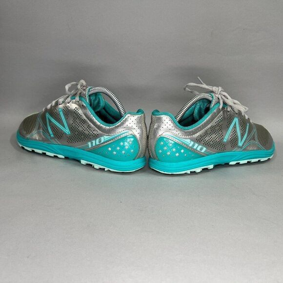 New Balance 110 Trail Running Shoes Women's Size 9.5 Silver & Turquoise Sneakers - Picture 7 of 12
